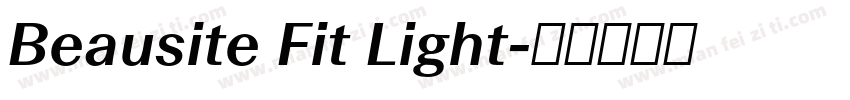 Beausite Fit Light字体转换
